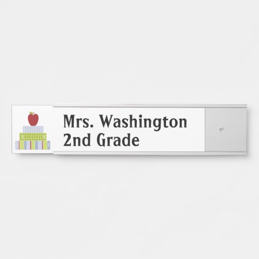 Staplungsbuch-Lehrer-Tür-Namensschild Türschild (Vorderseite )