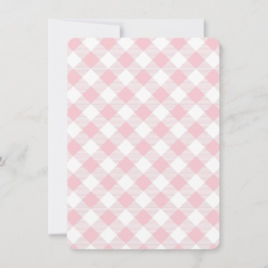 Staplungshamburger-Mädchen-Babyparty-Grill Einladung (Rückseite)