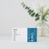 Staplungskiesel Visitenkarte (Stehend Vorderseite)