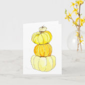 Staplungskürbise Karte (Gelbe Blume)