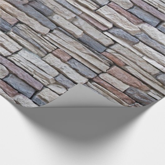 Staplungssteinwand Geschenkpapier (Ecke)