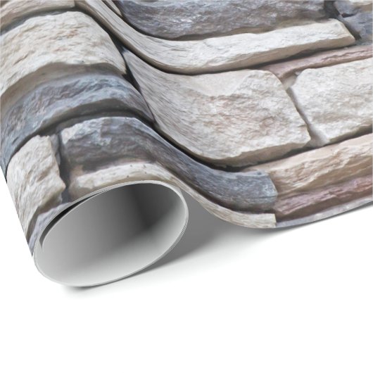 Staplungssteinwand Geschenkpapier (Rolleneckpunkt)