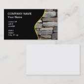 Staplungssteinwand Visitenkarte (Vorne/Hinten)