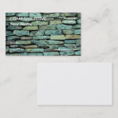 Staplungssteinwand Visitenkarte (Vorne/Hinten)