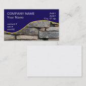 Staplungssteinwand Visitenkarte (Vorne/Hinten)