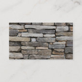 Staplungssteinwand Visitenkarte (Rückseite)