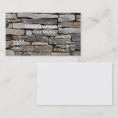 Staplungssteinwand Visitenkarte (Vorne/Hinten)
