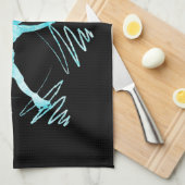 Star Abbildung Skaten Handtuchhalterung schwarz ge Geschirrtuch (Viertel Falte)