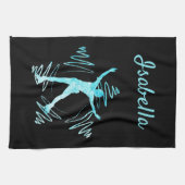 Star Abbildung Skaten Handtuchhalterung schwarz ge Geschirrtuch (Horizontal)