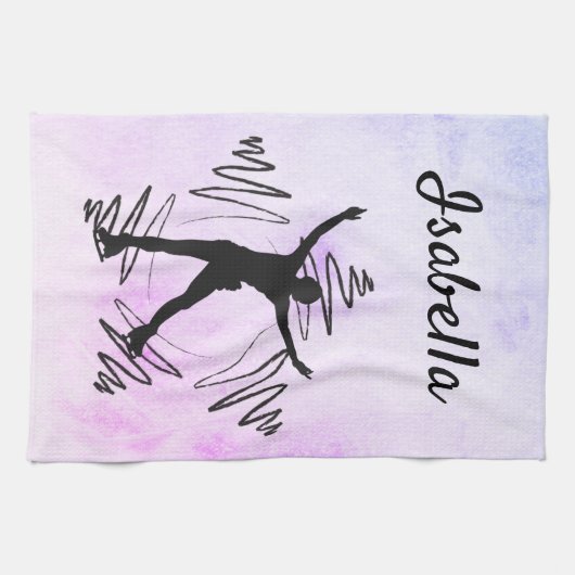 Star Abbildung Skater Handtuchhalterung schwarz li Geschirrtuch (Horizontal)