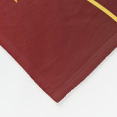 Star Adorned Ruby Red Pattern Fleecedecke (Ecke)