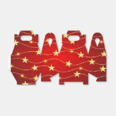 Star Adorned Ruby Red Pattern Geschenkschachtel (Ungefaltet)
