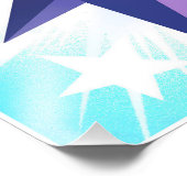 Star and bubble magic art print fotodruck (Ecke)