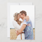 Star and Moon Celestial Photo Wedding Invitation Einladung (Rückseite)