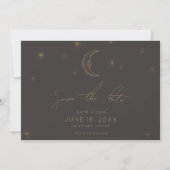 Star and Moon Celestial Save the Date (Vorderseite)