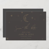 Star and Moon Celestial Save the Date (Vorne/Hinten)