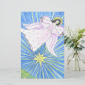 Star Angel Briefpapier (Stehend Vorderseite)