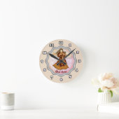 Star Angel Clock Runde Wanduhr (Zuhause)
