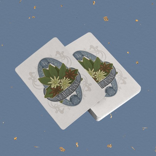 Star Anise - Blume Astrologie und Magie Spielkarten