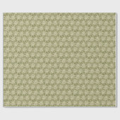 Star Anise Flower Sage Green Wrapping Paper Geschenkpapier (Flach)