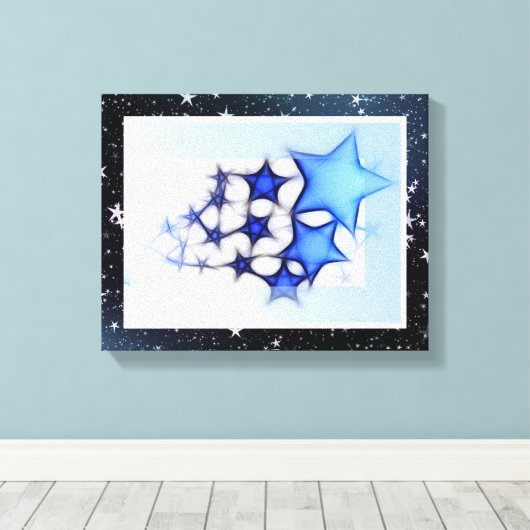 Star Art Wrapped Canvas Leinwanddruck (Insitu (Holzboden))