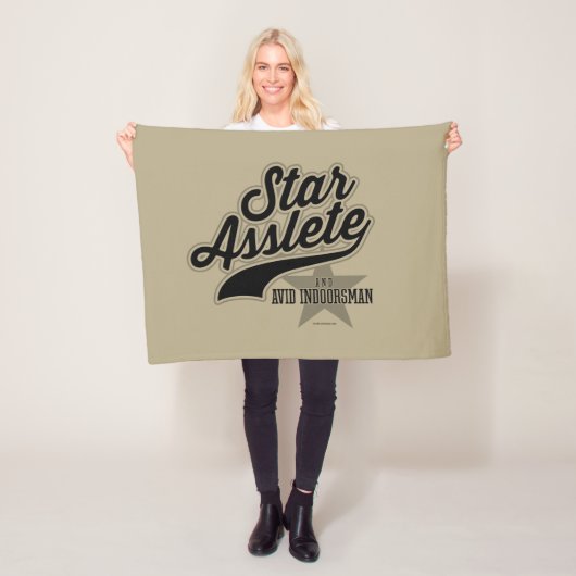 Star Asslete (Avid Indoorsman) Fleece Blanket (Beispiel)