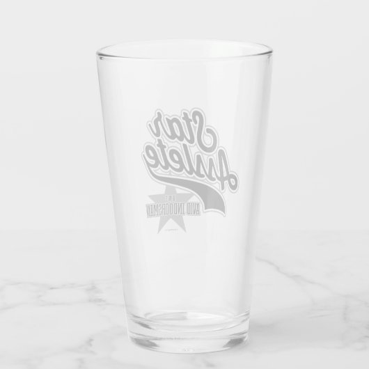 Star Asslete (Avid Indoorsman) Glas (Rückseite)