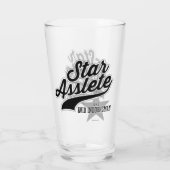 Star Asslete (Avid Indoorsman) Glas (Rückseite)