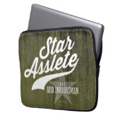 Star Asslete (Avid Indoorsman) Laptopschutzhülle (Vorderseite Links)