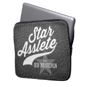 Star Asslete (Avid Indoorsman) Laptopschutzhülle (Vorderseite Links)