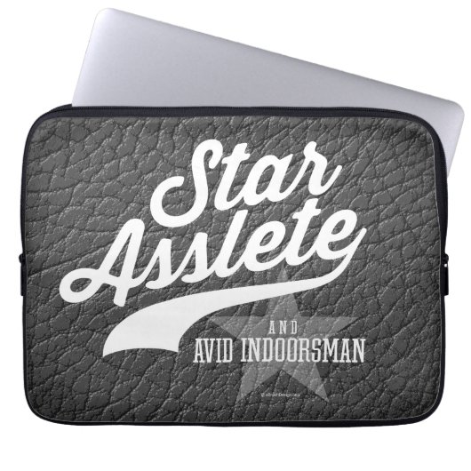 Star Asslete (Avid Indoorsman) Laptopschutzhülle (Vorderseite)