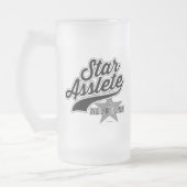 Star Asslete (Avid Indoorsman) Mattglas Bierglas (Links)