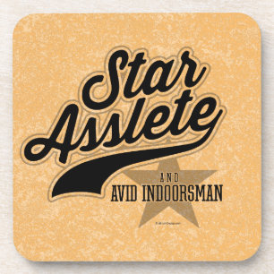Star Asslete (Avid Indoorsman) Untersetzer