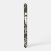Star auf Camouflage Pattern iPhone 16 Hülle (Linke Seite)