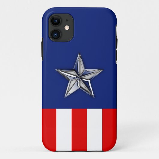 Star auf festliche Patriotische Farben Case-Mate iPhone Hülle (Rückseite)