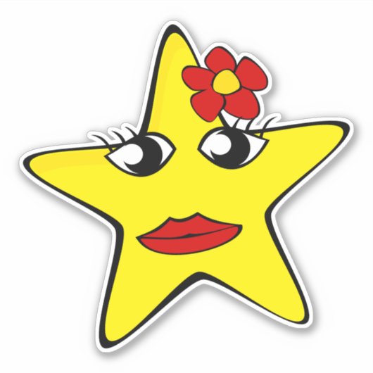 Star Aufkleber (Vorderseite)
