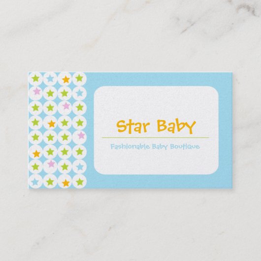 Star Baby Business Cards Visitenkarte (Vorderseite)