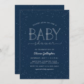 Star Baby Dusche Einladung (Vorne/Hinten)