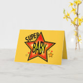 Star Baby Grußkarte 2 Karte (Gelbe Blume)