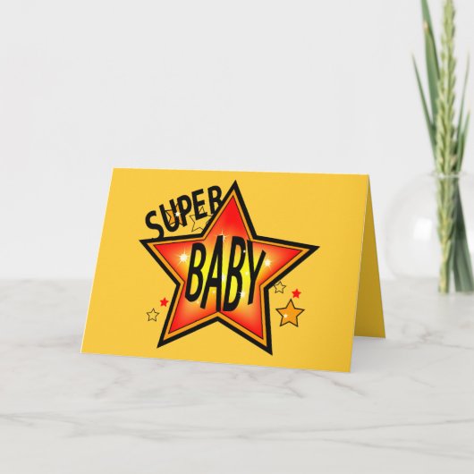 Star Baby Grußkarte 2 Karte (Vorderseite)