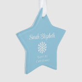 Star Baby's 1. Weihnachtsdekoration | Jede Farbe! Ornament (Vorderseite)
