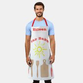 Star Baker mit bearbeitbaren Namen und Bildern Schürze (Getragen)