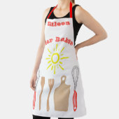 Star Baker mit bearbeitbaren Namen und Bildern Schürze (InSitu)