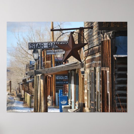 Star Bakery in Nevada City, MT Ghost Town Poster (Vorne)