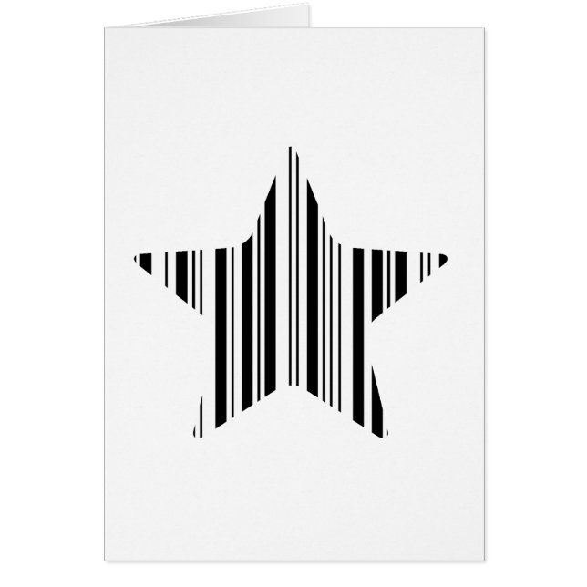 STAR BAR CODE Stellar Barcode Muster Design (Vorne)
