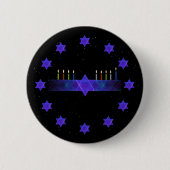 Star Bar Menorah Button (Vorderseite)