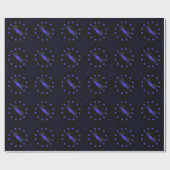 Star Bar Menorah Geschenkpapier (Flach)