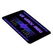 Star Bar Menorah Magnet (Rechte Seite)