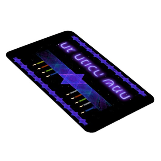 Star Bar Menorah Magnet (Rechte Seite)