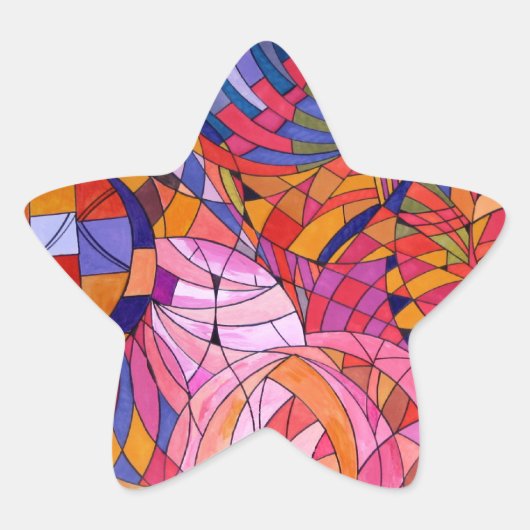 Star Basketballs Stern-Aufkleber (Vorderseite)